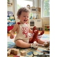 thumbnail image 6 of BemeyourBBs Newborn Baby Boy Girl Lobster Outfits Crayfish Bubble Romper Overalls Cute Infant Baby Summer Clothes Sleeveless Bodysuit One Piece Jumpsuit, 6 of 9