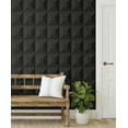 thumbnail image 5 of NextWall  Quadrant Geo Peel and Stick Wallpaper 27 in. W x 18 ft. L - Blacksmith, 5 of 10