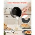 thumbnail image 6 of 2.5 QT Nonstick Saucepan with Tempered Glass Lid Detachable Handle Induction Compatible Multipurpose Cooking Pot Black, 6 of 6