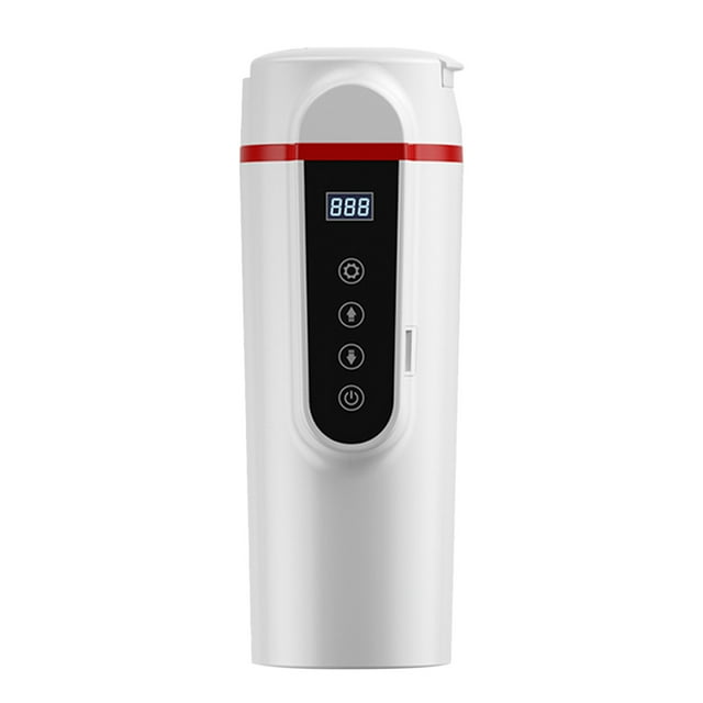 Boreal Craft for Women Cup Ceramic Mugs Plain Porcelain Coffee Cups Car Kettle 12V/24V Portable Water Boiler Heated Travel Mug Multiple Temperature Adjustable Coffee Tea Truck Cup With