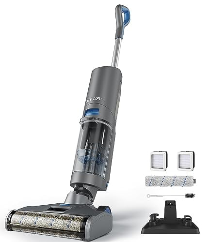 Aspiradora y trapeadora inalámbrica para pisos en seco y húmedo ...