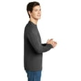 thumbnail image 4 of Fruit of the Loom Long Sleeve T-Shirt for Men, Women - Black Heather Casual Long Tee, Pack 6 Size-M, 4 of 5