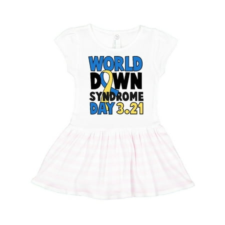 

Inktastic World Down Syndome Day 321 Gift Toddler Girl Dress