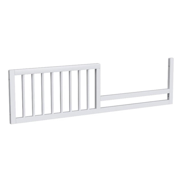 Pemberly Row Contemporary Wood Cottage Toddler Rail in Ash Linen Finish