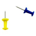 thumbnail image 2 of push pin thumbtack map nails notice push pin multicolor plastic nail, 2 of 8