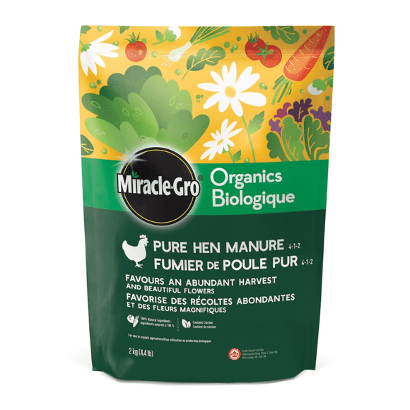 Miracle-Gro Organics Pure Hen Manure Plant Food, 2 kg