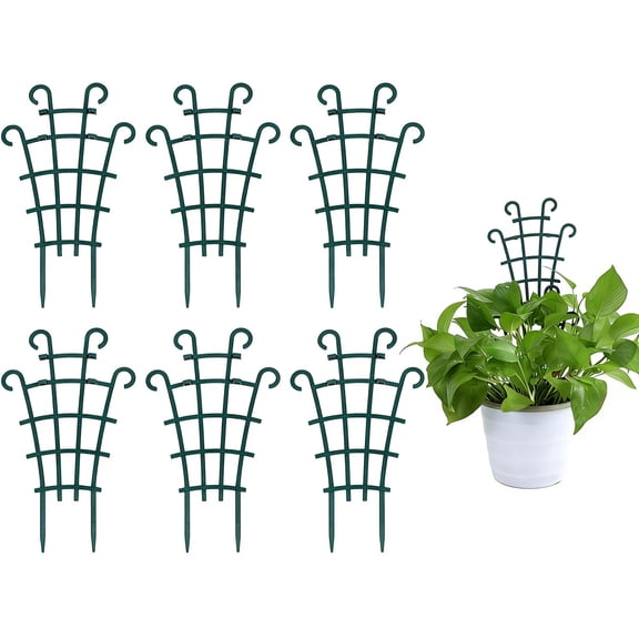 Trellis for Potted Plants Small Indoor Metal Garden Trellis for Climbing Plants Outdoor for Vine Ivy Hoya Houseplants Flower Plant Support 12PC