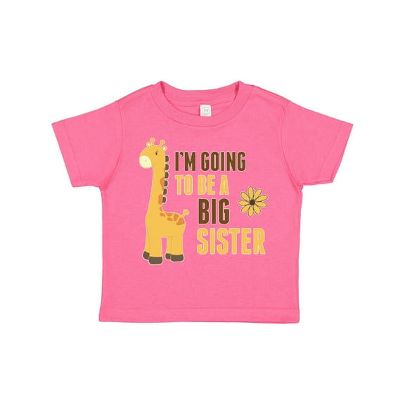 Inktastic I'm Going to Be a Big Sister Giraffe Girls Toddler T-Shirt