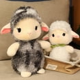 thumbnail image 3 of kiskick Sheep Plush Doll, PP Cotton Fully Filled, Super Cute Lamb Doll, Soft Stuffed Animal Cartoon Sheep Doll, Companion Sleeping Pillow, Kids Girl Toy Gift, 3 of 7
