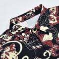 thumbnail image 4 of Camisas Para Hombre Talla Extra Nueva camisa estampada de manga corta de verano, camiseta informal de moda para hombre (Black, M), 4 of 7