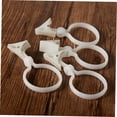 thumbnail image 3 of OUNONA 10Pcs White Shower Curtain Clips Easy Install Curtain Clasp for Drapes and Curtains, 3 of 8