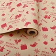 thumbnail image 1 of Papel de embalaje Papel para decoraciones navideñas Papel para envolver regalos Papel para envolver regalos Decoraciones navideñas Rollo de 5 metros Papel para envolver Decoraciones de Halloween Decor, 1 of 7