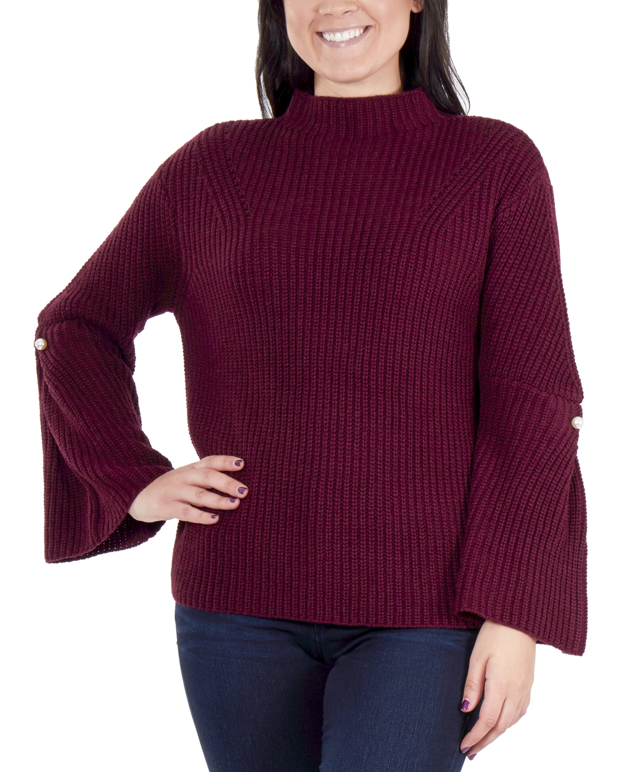 women mock sweater