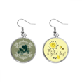 thumbnail image 1 of Patron de flor verde oscuro Classic Cars Pendiente Sol Flor Pendiente Joyas Moda Unbranded M, 1 of 3