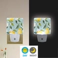 thumbnail image 5 of Lemons Leaves White Florals Watercolor LED Night Light with Smart Sensor Plug Into Wall Dusk to Dawn 2 packs, 5 of 7