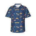 thumbnail image 1 of Fotbe French Bulldog Dog In Beret Camisa Hawaiana para Hombre Unisex – Camisa Casual de Verano con Botones de Manga Corta de Algodón y Lino,Small, 1 of 7
