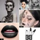 thumbnail image 3 of Lápiz labial negro desnudo, maquillaje, brillo de labios sólido, espejo de agua, lápiz labial duradero, taza antiadherente, labios hidratantes para Halloween, Cosplay, 3 of 5