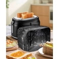 thumbnail image 4 of Winter Snowscape Small Toaster Cover 2 Slice, Kitchen Appliance Covers, Night Snow Landscape Trees Natural Toaster Oven Cover with Loop, Bread Machine Cover Polyester Dust Cover Protection, 4 of 4