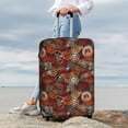 thumbnail image 3 of Lsque Coffee Stamp Printed Luggage Cover, Travel Luggage Protector,Scratch and Dirt Resistant, Fits 18-32 Inch Luggage - Small, 3 of 9