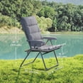 thumbnail image 3 of Outsunny High Back Camping Chair, Padded Folding Chair with Side Pockets, 3 of 10