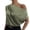 Green, variant on Womens Sleeveless Irregular Shoulder One Shoulder Pullover Casual Blouse for Women Size M