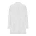 thumbnail image 5 of AherBiu Pajama Tops for Women Fleece Crewneck Sweatshirt Mid-Long Fuzzy Plush Sleepwear Pullover Tops, 5 of 6