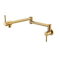 thumbnail image 3 of Chrome Gold Brass Pot Filler Tap Wall Mounted Foldable Kitchen Faucet Single Cold Hole Sink Rotate Folding Spout ,bar Laundry RV Farmhouse, 3 of 6