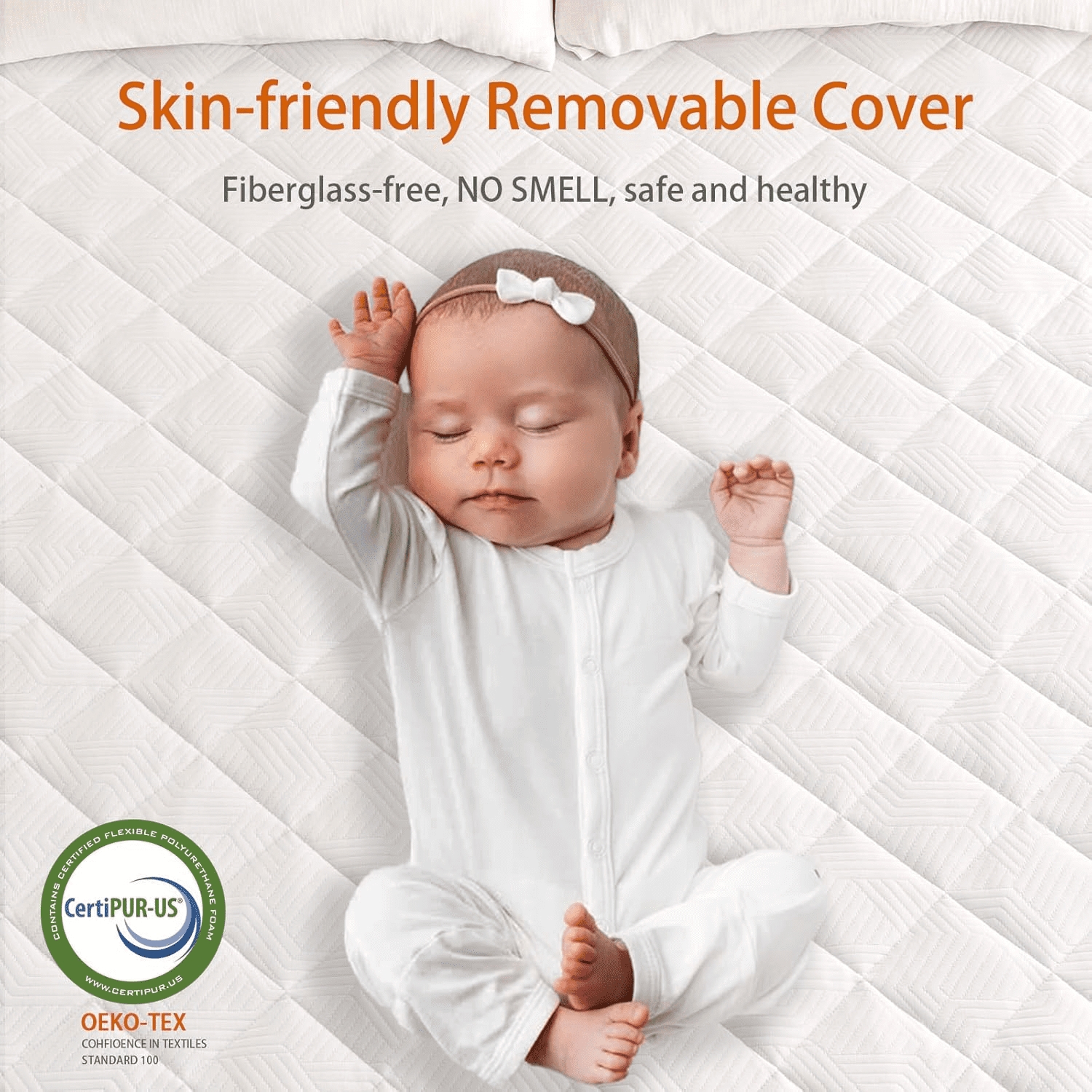 Extra Firm Mattress Topper 3 Inch, Pain Relieving Foam Bed Topper for Extra Support, High-Density Foam Mattress Pad with Removable Cover, No Smell, CertiPUR-US Certified
