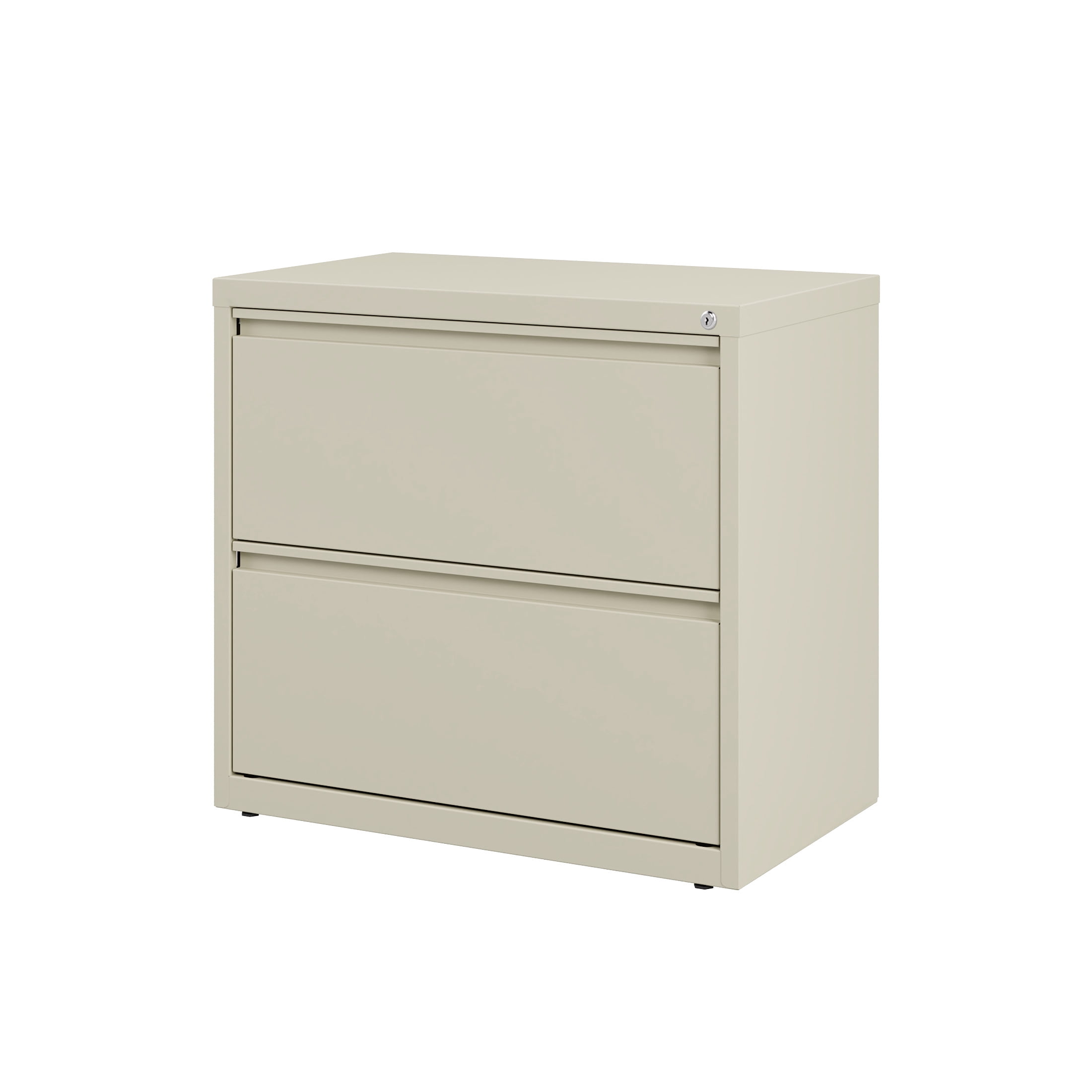 Hirsh 30 inch Wide 2 Drawer Metal Lateral File Cabinet for Home and Office, Holds Letter, Legal and A4 Hanging Folders, Putty