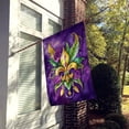 thumbnail image 2 of Fleur de lis Mardi Gras House Flag 28 in x 40 in, 2 of 7