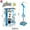 Blue, variant on Kids Karaoke Machine, Kids Microphone Toy, Adjustable Stand Karaoke Machine with Flashing Lights and Drum Sounds, Portable Singing and Listening Microphone Playset for Boys and Girls