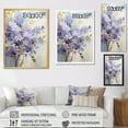 thumbnail image 4 of Designart "Dreams Of Pastel Lilacs In Purple And Gold" Lilacs Floater Framed Canvas Prints, 4 of 5