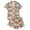 137-Orange, variant on jiaxiM Sleepwear, Pajama Set, Halloween Pjs Women, Multi Color Spooky Print Lapel Short Sleeve 2 Piece Pajama Shorts Ladies Casual Night Suit