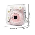 thumbnail image 4 of Étui de Protection Transparent Marguerite Compatible avec Fujifilm Instax Mini 11/8/9 avec Bandoulière Réglable, 4 of 4