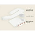 thumbnail image 4 of MedCline Reflux Relief System, Bundle - Bed Wedge Pillow for Acid Reflux & GERD Relief, Full Body Pillow with Extra Cases - Arm Hole Pocket & Incline Sleep Position - Small - 5'4" & Below, 4 of 11