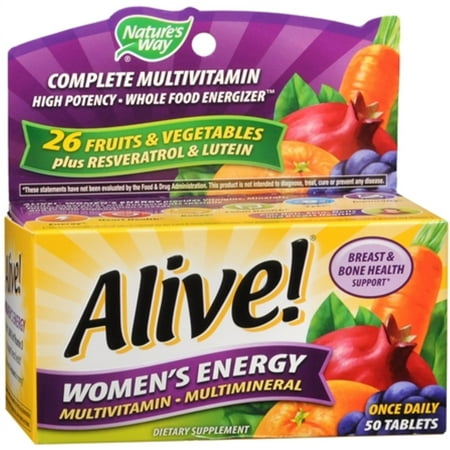 ALIVE! Energie 50 comprimés pour comprimés femmes (pack de 2)