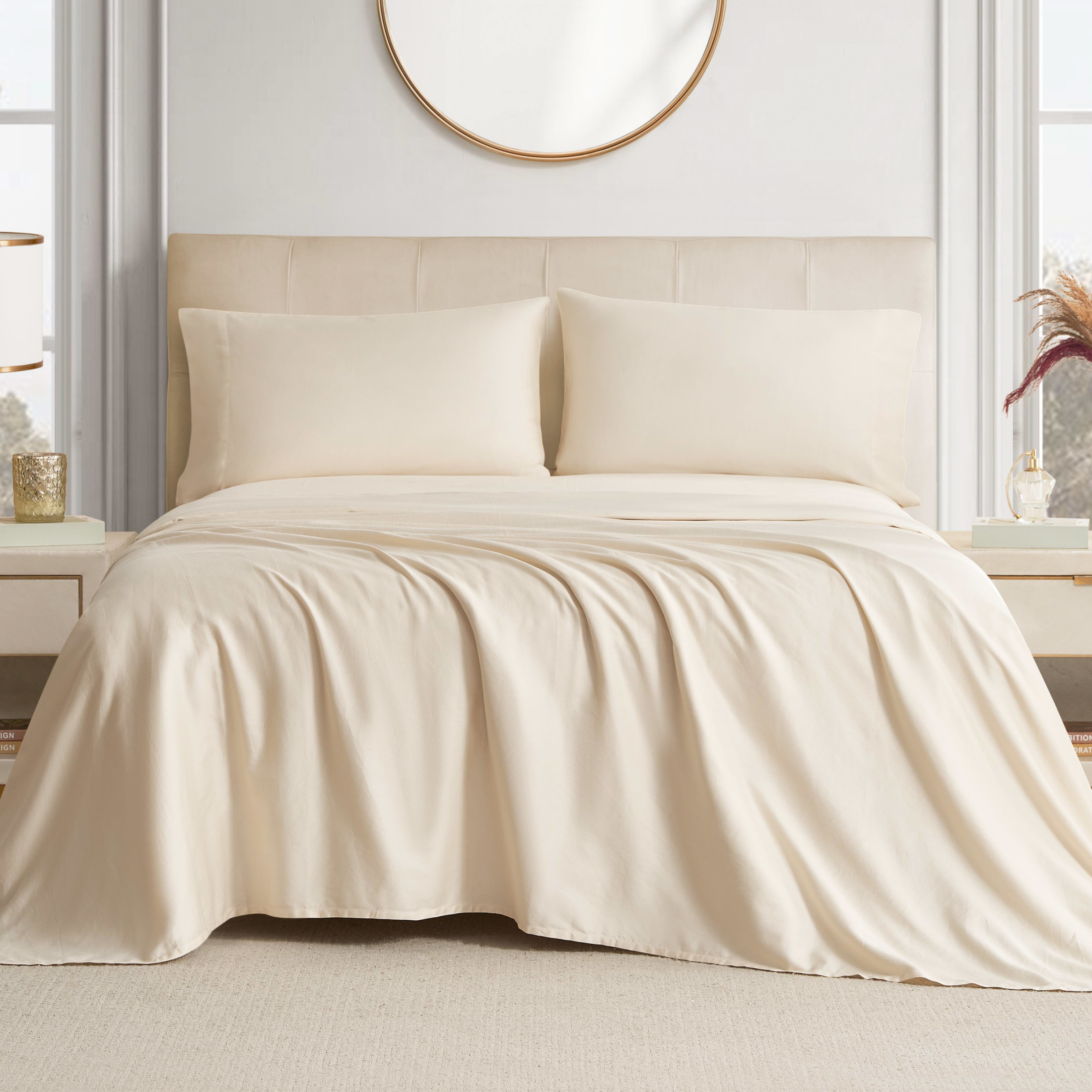 The Sheet Lab Cloud Embrace Sheet Sets, 4-Piece Full, Beige