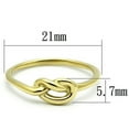 thumbnail image 2 of IP Gold(Ion Plating) Stainless Steel Ring with No Stone for Women Minimalist Theme No Stone Stone Color Style TK630G Size 8, 2 of 3