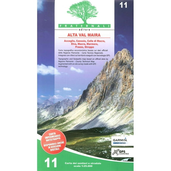 aavv Alta Valle Maira (Paperback) wandelkaart