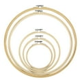 thumbnail image 3 of 5x DIY Embroidery Hoop Set Tool Frame Circle Cross Stitch Hoops Ring DIY Craft, 3 of 11