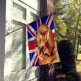 thumbnail image 2 of Bloodhound with English Union Jack British Flag Flag Canvas House Size, 2 of 4