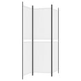 thumbnail image 3 of vidaXL 3-Panel Room Divider White 150x180 cm Fabric, 3 of 5