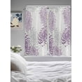 thumbnail image 3 of Purple Grey Chrysanthemum Bedroom Curtains 63 Inches length, Farmhouse Botanical Floral Modern Window Treatment Curtain Drapes, Rod Pocket Curtain Panels for Living Room Kitchen, 42"x63", 2 Panels, 3 of 7