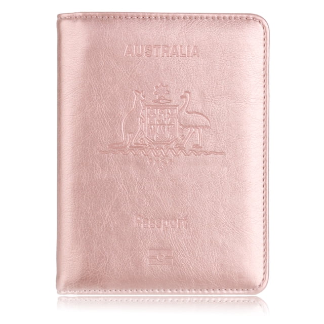 Funda protectora antimagnética para pasaporte, de piel sintética, para pasaporte, tarjetero, tarjetero