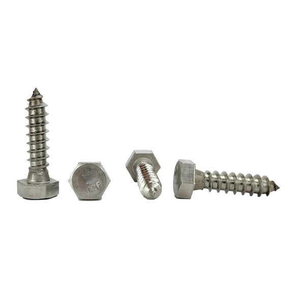Chenango Supply Inox 5/16 x 1-1/4pouces Vis à Retard Hexagonale (1pouces à 5pouces Longueurs Disponibles dans la Liste), Acier Inoxydable 18-8, 25 Pièces (5/16 x 1-1/4)