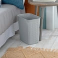 thumbnail image 4 of Sterilite 3.4 Gallon/13 Liter Decorative Weave Wastebasket, Cement (6 Pack), 4 of 6