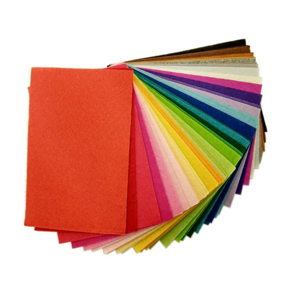 Raindrops Felt Slices Assorted Colors 40 Pieces Craft Felt for Handcrafts and Projects