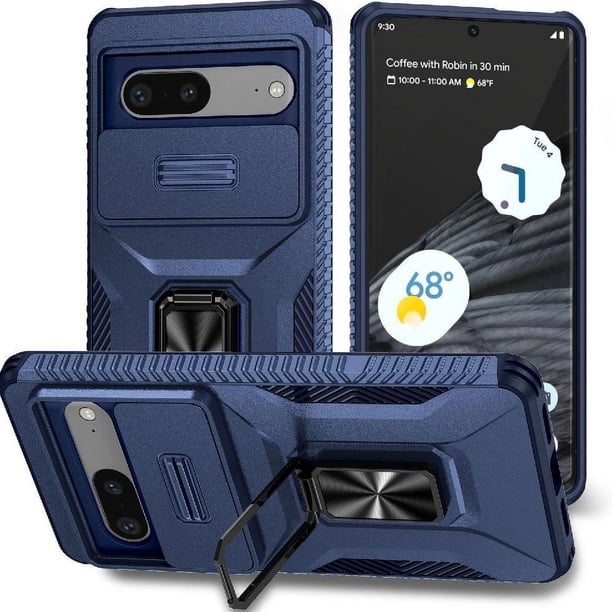 Funda para GANGXUN Google Pixel 7 - Soporte metálico, Función magnética, Azul
