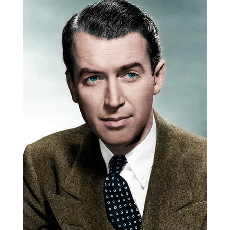 Canvas Print James Stewart Hollywood Man Male Actor Cinema Stretched Canvas 10 x