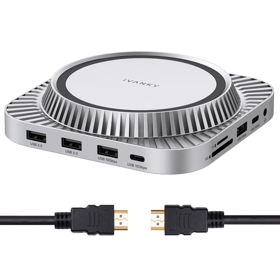 iVANKY FusionDock 13 in 1 Docking Station for Mac Mini M4 with 8K HDMI Cable